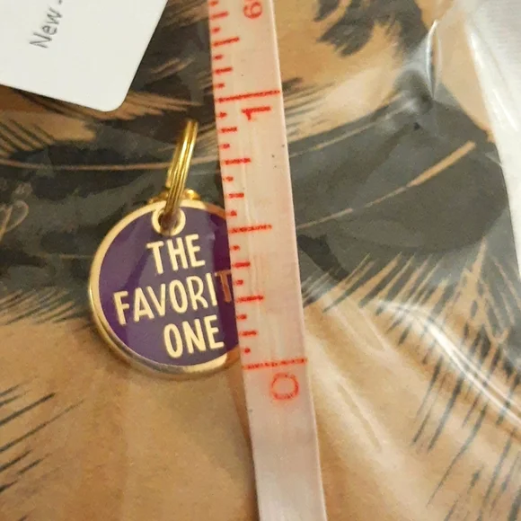 Pet Collar Charm for Dog/Cat -The Favorite One, Metal Enamel SMALL .75" Diameter - Picture 8 of 10